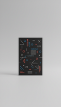 Matte black personalized profile card