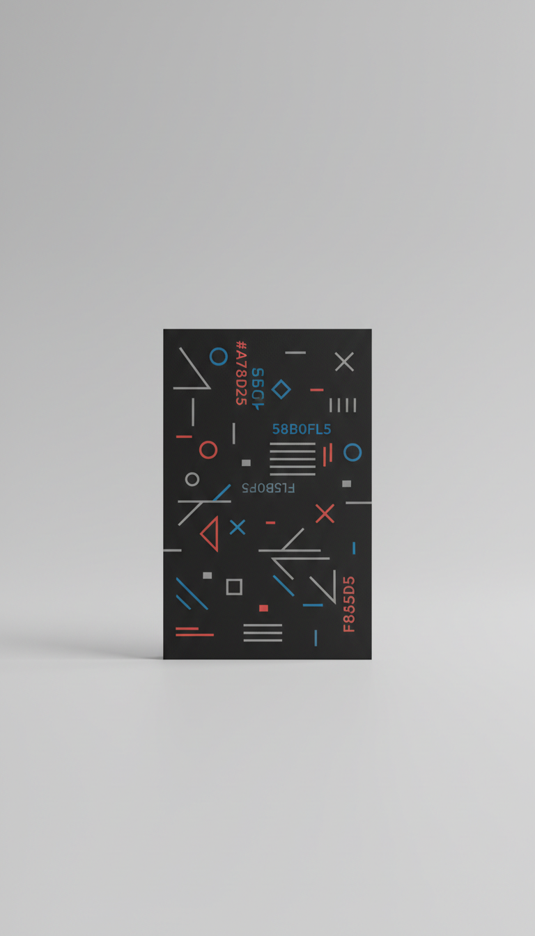 Matte black personalized profile card